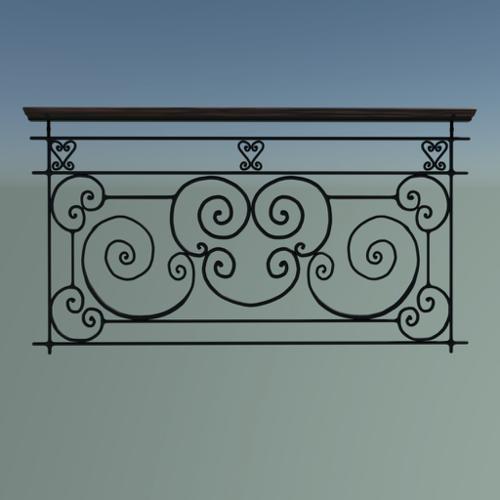 French Balcony Railing 2. preview image